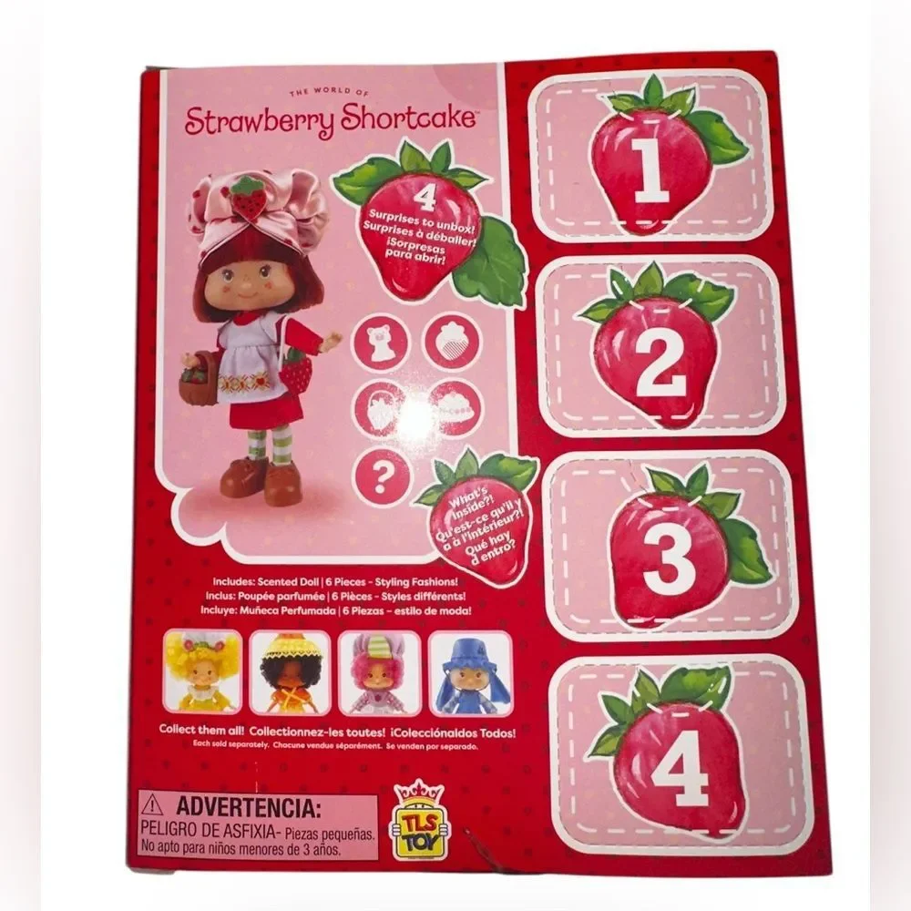 2024 scented Strawberry Shortcake Doll 5.5 inches with 4 surprises